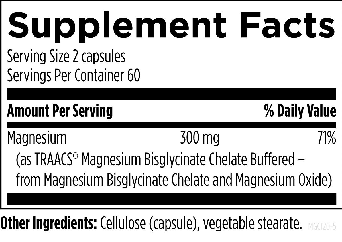 Magnesium Glycinate Complex 120ct 2 Magnesium Glycinate Complex by Designs for Health 120ct